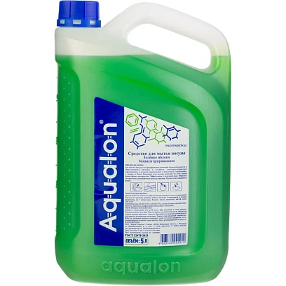 Средство для мытья посуды AQUALON 5л яблоко концентрат
