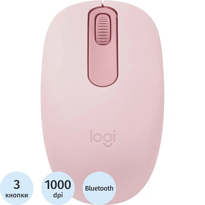Мышь компьютерная Logitech беспров. M196 розовый (910-007461)