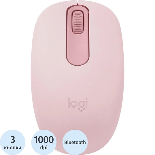 Мышь компьютерная Logitech беспров. M196 розовый (910-007461)