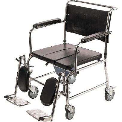 Кресло-каталка , с сан. Осн., литые колеса, ш.с.44см., Barry W2