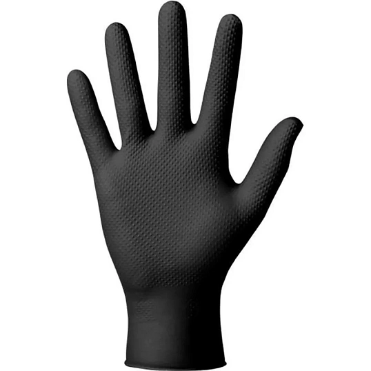 Перчатки одноразовые нитрил Steel Grip цв.черный (50 пар/уп)р.XXL,ПС
