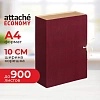 Папка архивная с завязками 100мм Attache Economy клапан микрогофра,складная