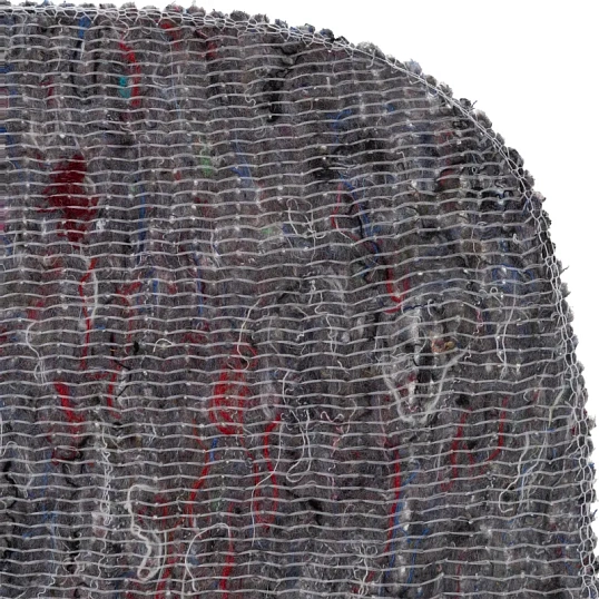 Тряпка для пола AZUR хлопковая серая большая 60х75см