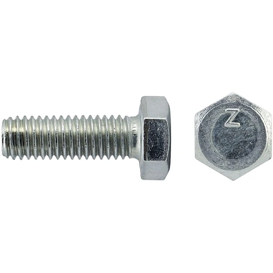 Болт DIN933 с шестигр. головкой оцин.М6х20 (80 шт/уп) Zitar (105201)