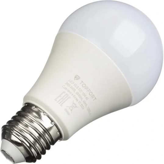 Лампа светодиодная Topfort E27 15W 4000K груша