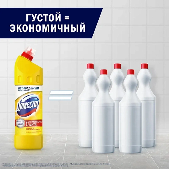 Средство для сантехники ДОМЕСТОС универсальное Лимонная свежесть 1л