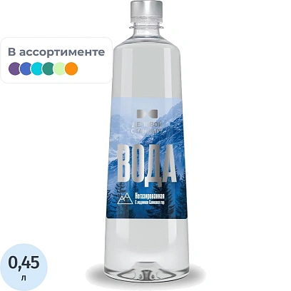 Вода минеральная Деловой Стандарт природная столовая негаз., 0,45 л., ПЭТ