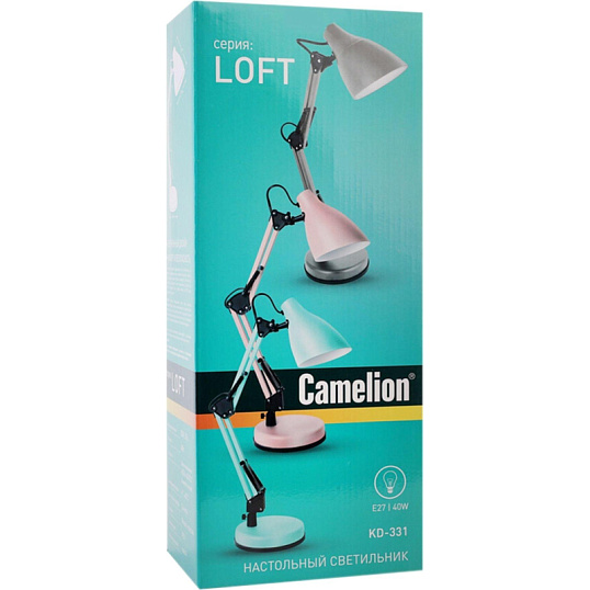 Светильник Camelion KD-331 C26 тауп, 40 Вт, Е27