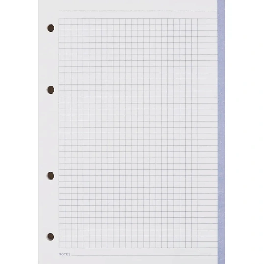 Сменный блок для тетрадей на кольцах, BeSmart А5 120л клетка Цветной N001d