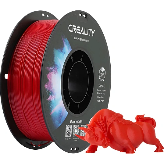 Катушка CR-PETG-пластика Creality 1.75 мм 1кг., красная (3301030038)