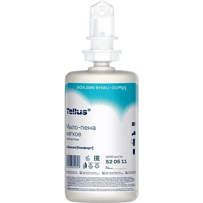 Картридж с жидким мылом Торк/TellusS4 1л пен.мяг.пр.520511д/ар33068_Мега_МС