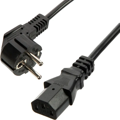 Кабель питания Euro-C13 (F), 10А, 0,75мм2, 1.8м, чер (OPC001)