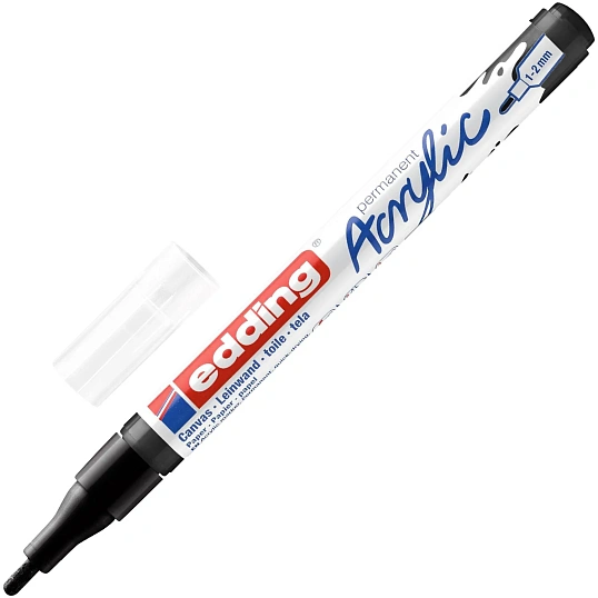 Набор акриловых маркеров Edding Start easy set 12 шт. + набор открыток