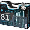 Набор инструмента TOPFORT 82 предметов 1/4 и  1/2