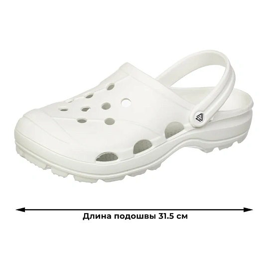 Сабо мужские EVART Ола белый/белый р.45