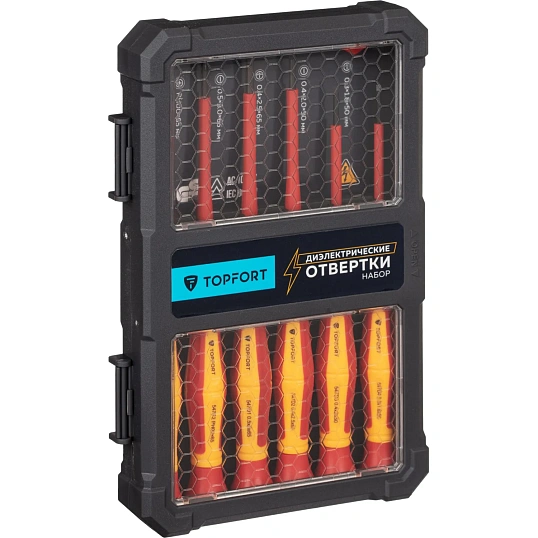 Набор отверток диэлектрических  Topfort 6 предметов (VDE 547306)