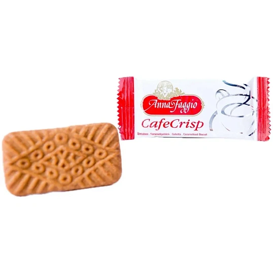 Печенье Cafe Crisp ANNA FAGGIO хруст.карамельное (инд.уп.), 25шт/уп., 150г