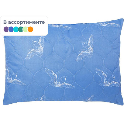 Подушка Лебяжий пух Полезные 50х70,полиэфир.волок./полиэс. в скрутке,258/1