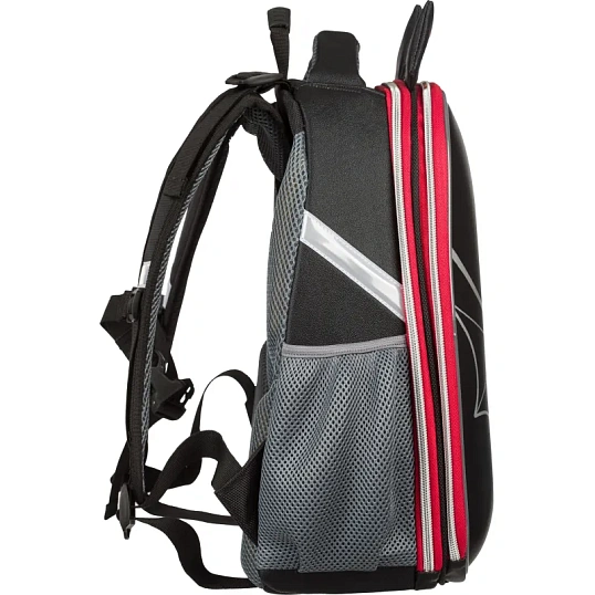 Ранец Комус Класс Basic Летучая мышка , черный, 2 отд, эргоном спинка