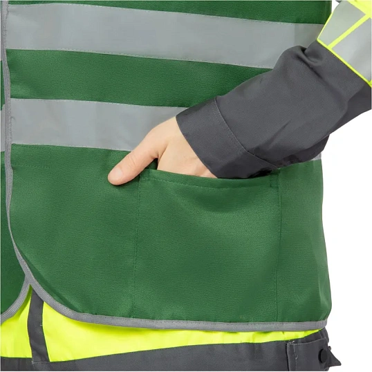 Жилет зеленый с СОП (р.3XL/60-62)