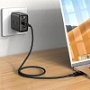 Кабель ACEFAST C6-01 USB-C, Lightning charging с цифровым дисплеем, черный