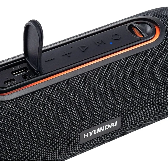 Акустическая система Hyundai H-PS1021 черный/черный 25W 1.0 BT 10м 1500mAh
