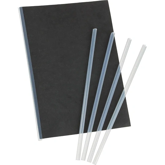 Скрепкошина для быстрого переплета Attache, прозрач., до 50л., 10шт/уп