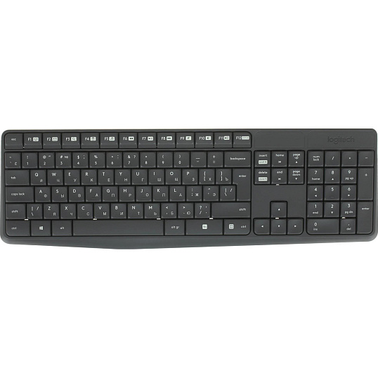 Набор клавиатура+мышь Logitech MK235,серый/черный,USB беспров(920-007949)
