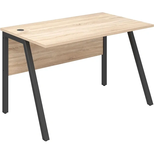 Стол письменный IN Рондо м/к S2378 1180х750х750 дуб альпийский/антрацит