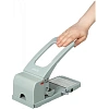 Дырокол Attache до 100 листов, с линейкой, металл, серый