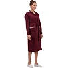 Халат для горничных и уборщиц у01-ХЛ дл.рукав бордо(р.52-54) 158-164