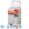 Лампа светодиодная OSRAM LVCLP60 7SW/840 230V E14 FS1 579651