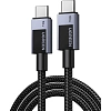 Кабель UGREEN L524 (55765) USB-C to USB-C PD 3A 1м серый космос