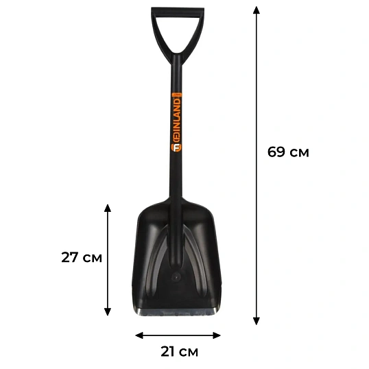Лопата автомобильная FINLAND 210х270х690 мм, пластиковая (2192)