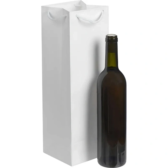 Пакет подарочный под бутылку Vindemia, белый арт.75556.60