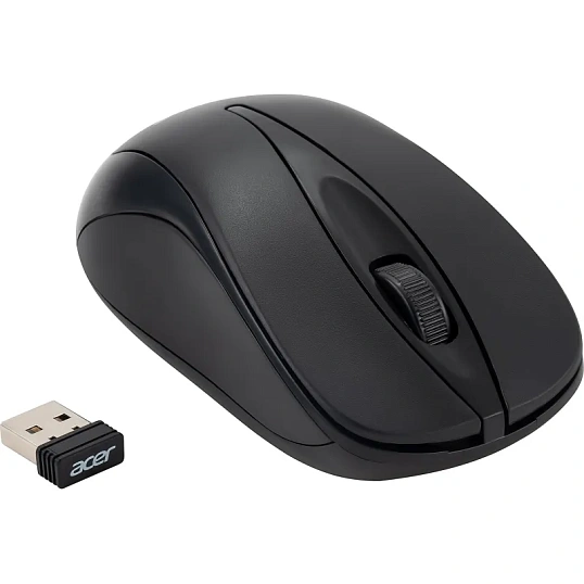 Мышь компьютерная Acer OMR131 черн. оптичес. (1000dpi) беспровод,USB (2but)