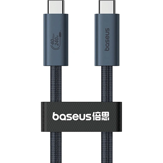 Кабель Baseus USB-C->-C 240W FS2 1m черный