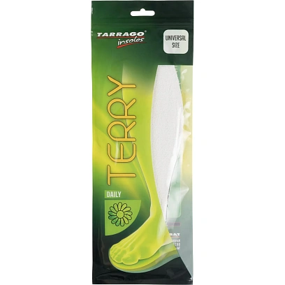 Стельки TERRY, хлопок/активированный уголь, Б/Р    ID1201