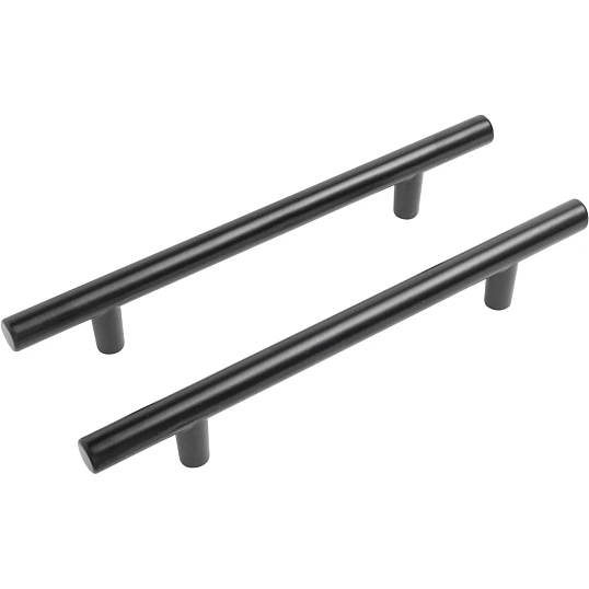 Ручка УЗК_скоба меб.StahlBuro A8925-128 (16645) BL матовый черный 2шт/уп