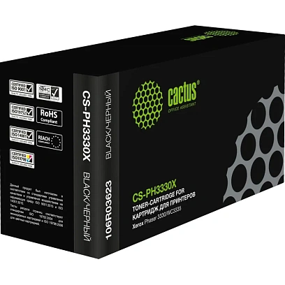 Тонер-картридж Cactus CS-PH3330X 106R03623 чер.пов.емк. для Xerox 3335/3345