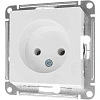 Розетка 1-м СП AtlasDesign 16А IP20 без заземл без з/ш бел SE ATN000141