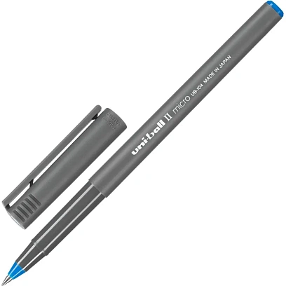 Роллер Uni-Ball II Micro 0,5мм, синий, UB-104