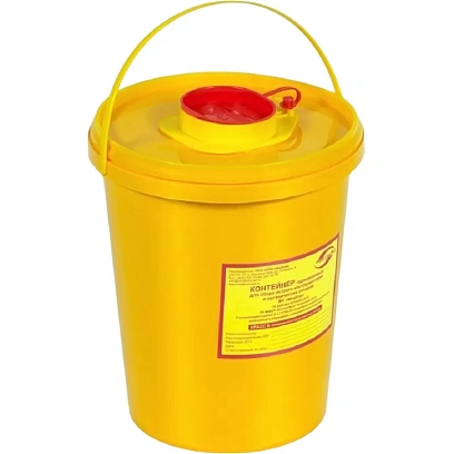 Емкость-контейнер для остр. инструм. Медком класса Б жел. 3 л(80 шт. в уп.)