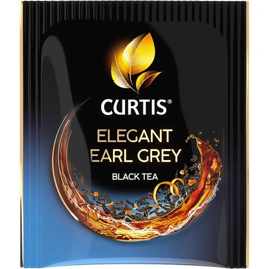 Чай Curtis Elegant Earl Grey черный, аромат, мелкий лист, 100 сашет