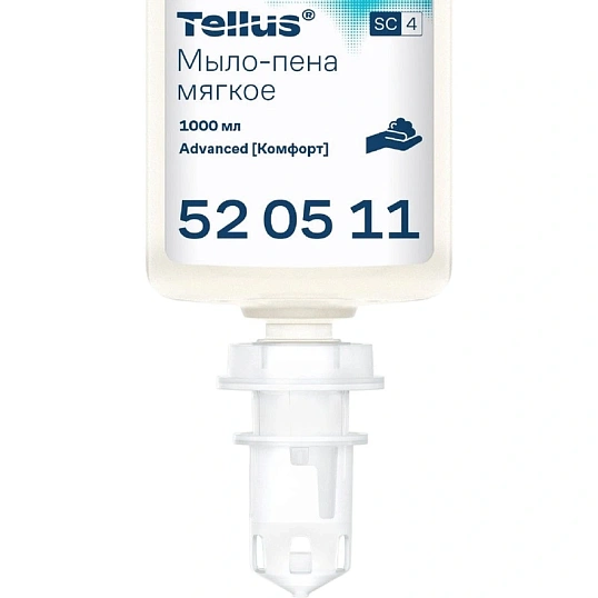 Картридж с жидким мылом Торк/TellusS4 1л пен.мяг.пр.520511д/ар33068_Мега_МС
