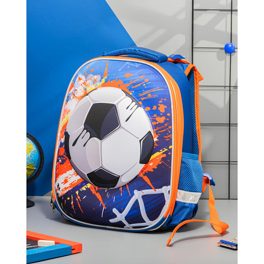 Ранец 3D football, 2 отд., эргоном. Спинка