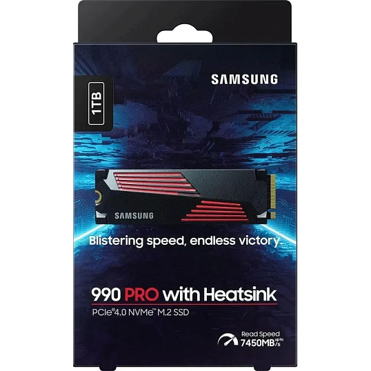 SSD накопитель Samsung SSD 990 PRO, 1Tb M.2PCIe 4.0 x4(MZ-V9P1T0CW)