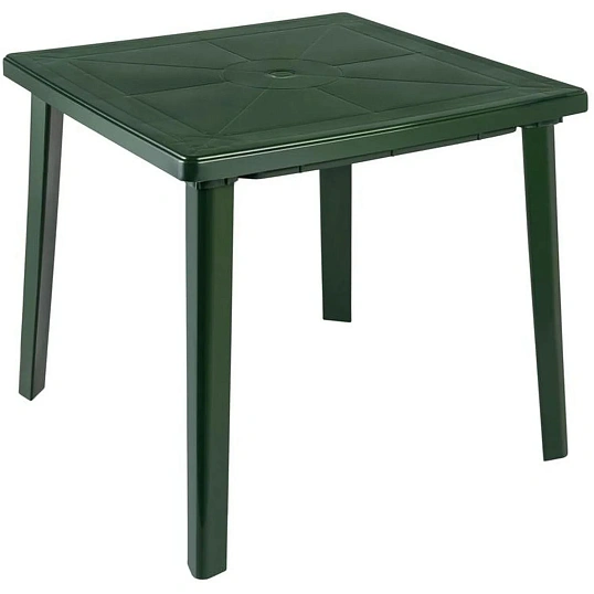 Стол пластиковый SPG_квадратный 80х80, темно-зеленый