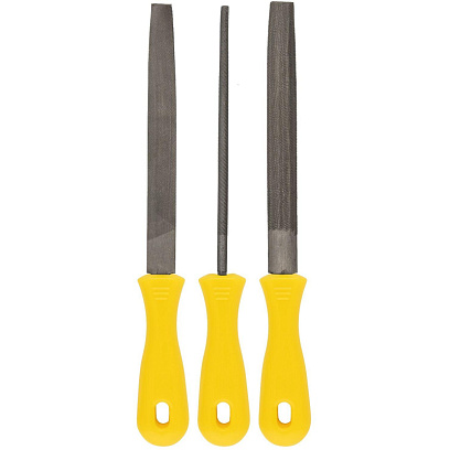 Набор напильников БИБЕР 85307 МАСТЕР 3шт, 250мм