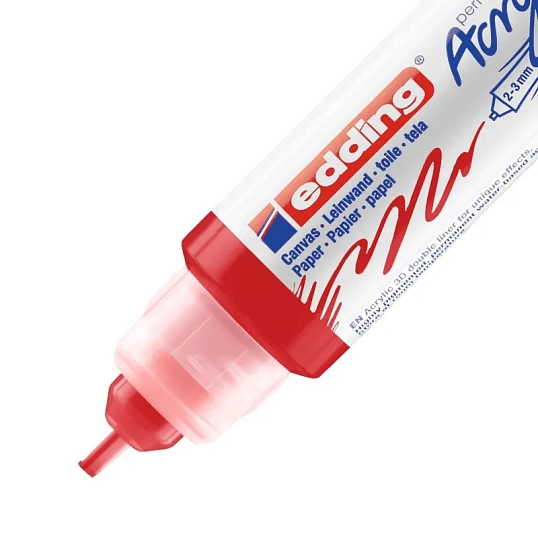 Маркер акриловый двусторон.3D Edding5400/902.2-3,5-10мм.Красный/Trafficred